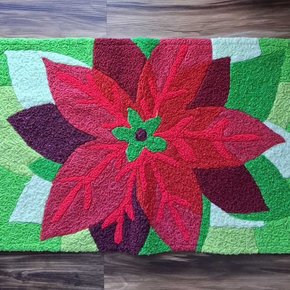 Colorful Floral Quilted Wall Hanging